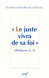 Front cover_Le juste vivra de sa foi