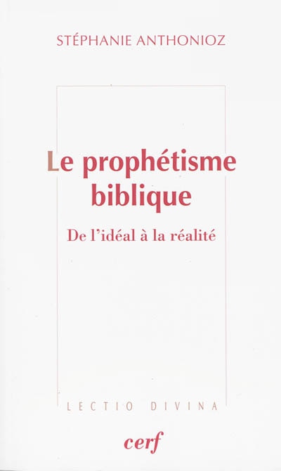 Front cover_Le prophétisme biblique