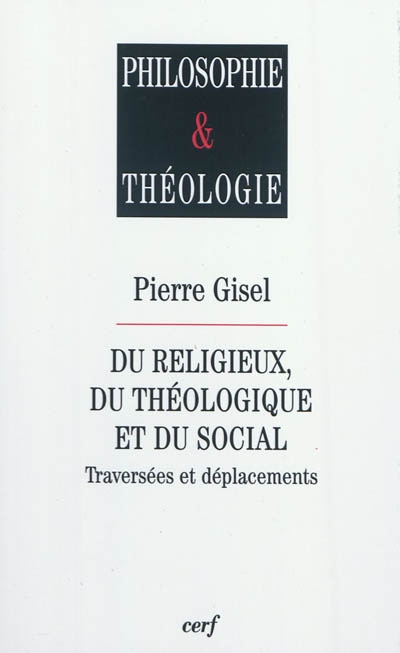 Front cover_Du religieux, du théologique et du social