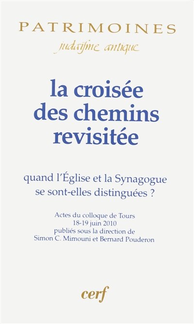 Front cover_La croisée des chemins revisitée