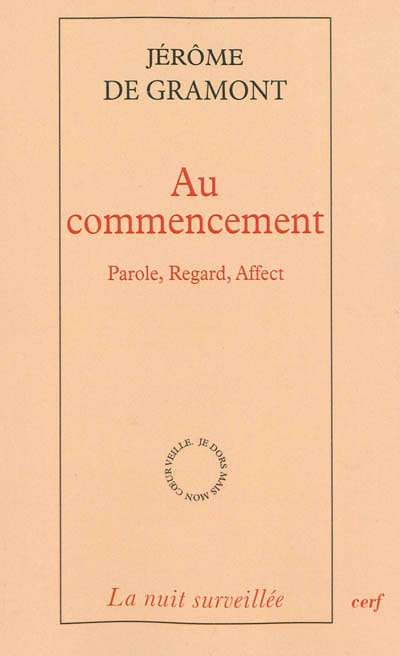 Front cover_Au commencement
