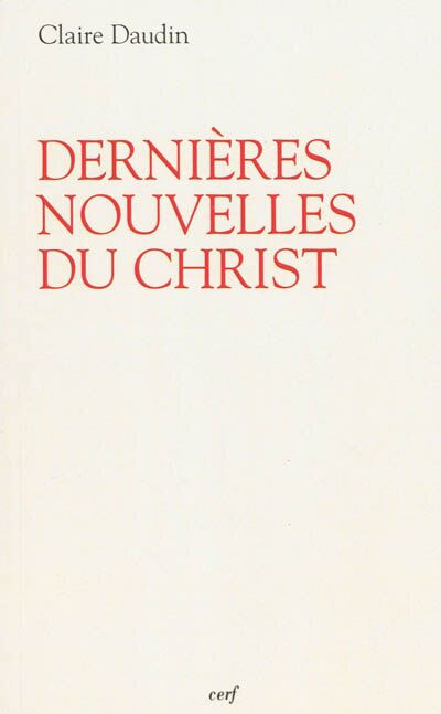 Front cover_Dernières nouvelles du Christ
