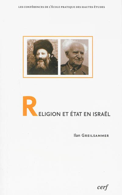 Front cover_Religion et Etat en Israël