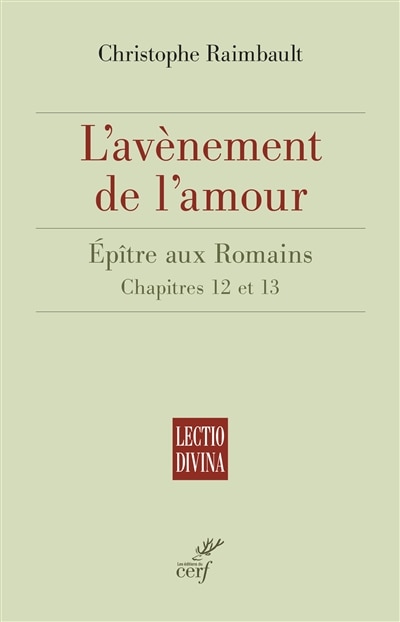 Front cover_L' avènement de l'amour