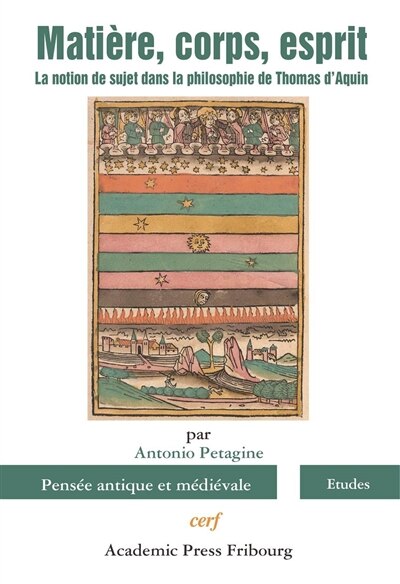 Front cover_Matière, corps, esprit : la notion de sujet dans la philosophie de Thomas d'Aquin