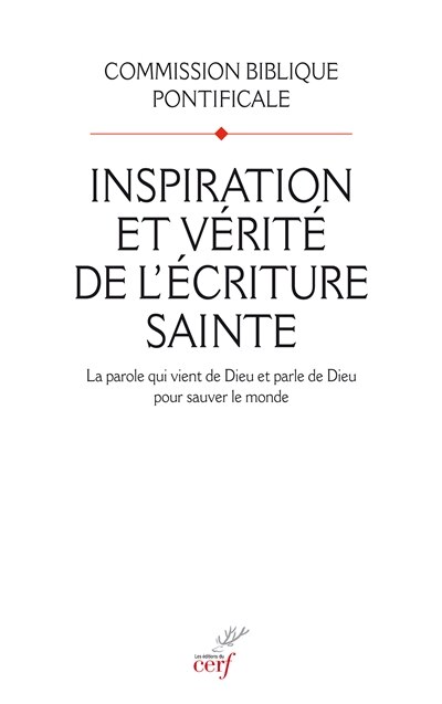 Front cover_Inspiration et vérité de l'Ecriture sainte