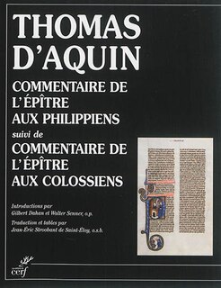 Couverture_Commentaire de l'épître aux Philippiens ; Commentaire de l'épître aux Colossiens