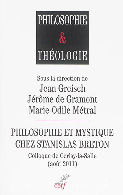 Couverture_Philosophie et mystique chez Stanislas Breton