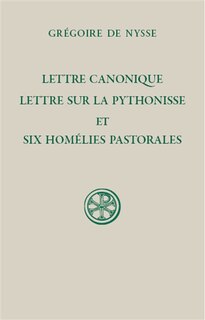Front cover_Lettre canonique ; Lettre sur la Pythonisse ; Six homélies pastorales