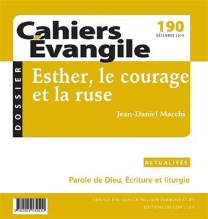 Couverture_Cahiers Evangile, n°190. Esther, le courage et la ruse