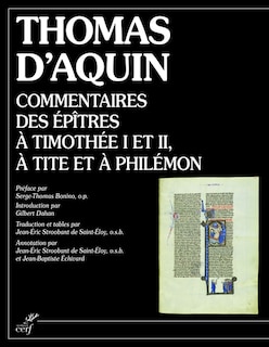 Couverture_Commentaires des épîtres à Timothée I et II, à Tite et à Philémon