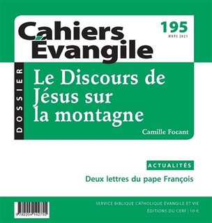 Front cover_Cahiers Evangile, n°195. Le discours de Jésus sur la montagne