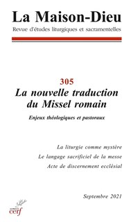 Front cover_Maison Dieu (La), n°305. La nouvelle traduction du Missel romain : enjeux théologiques et pastoraux
