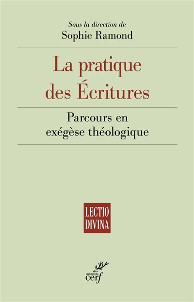 Front cover_La pratique des Ecritures