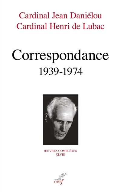 Couverture_Correspondance : 1939-1974