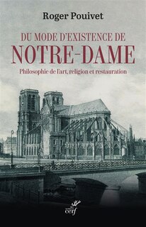 Front cover_Du mode d'existence de Notre-Dame
