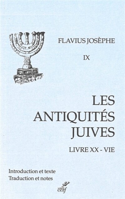 Front cover_Les Antiquités juives, Vol. 9
