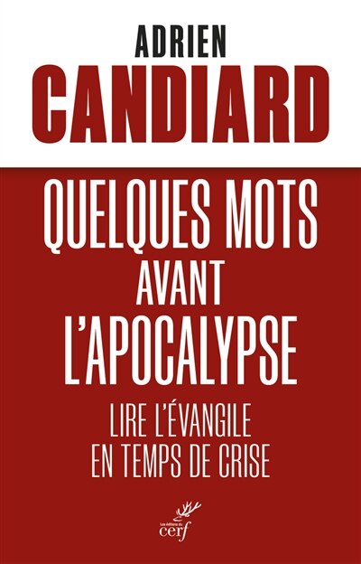 Front cover_Quelques mots avant l'Apocalypse : lire l'Evangile en temps de crise