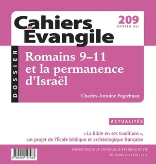 Couverture_Cahiers Evangile, n°209. Romains 9-11 et la permanence d'Israël