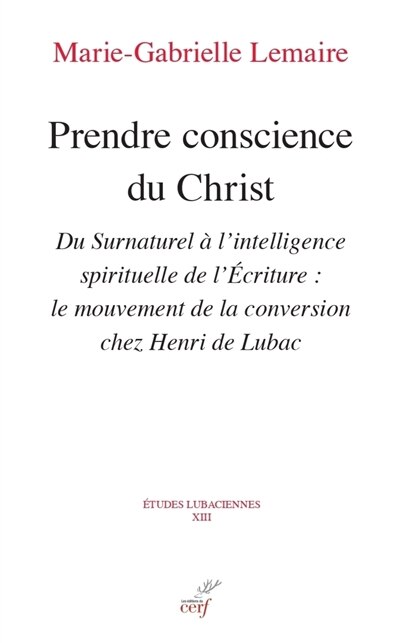 Front cover_Prendre conscience du Christ
