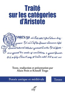 Front cover_Traité sur les catégories d'Aristote