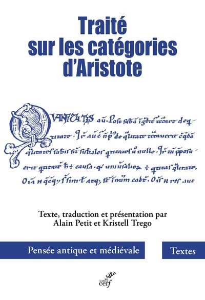 Front cover_Traité sur les catégories d'Aristote