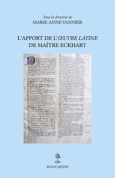 Couverture_L' apport de l'oeuvre latine de maître Eckhart
