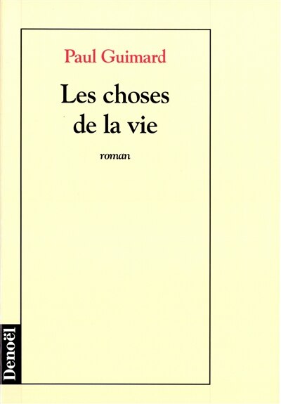 Front cover_Les Choses de la vie