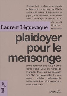 Front cover_Plaidoyer pour le mensonge