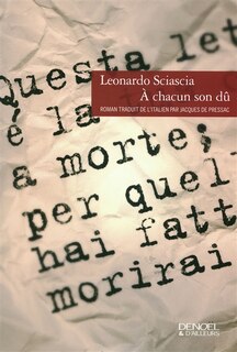 Front cover_A chacun son dû
