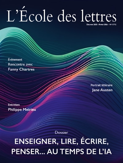 Couverture_L' école des lettres, n°2 (2025). Enseigner, lire, écrire, penser... au temps de l'IA