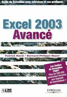 Front cover_Excel 2003 avancé