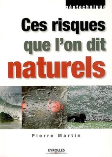 Front cover_Ces risques que l'on dit naturels