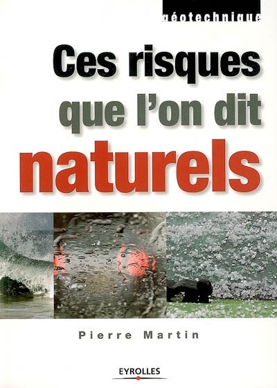 Front cover_Ces risques que l'on dit naturels