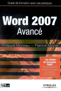 Front cover_Word 2007 avancé