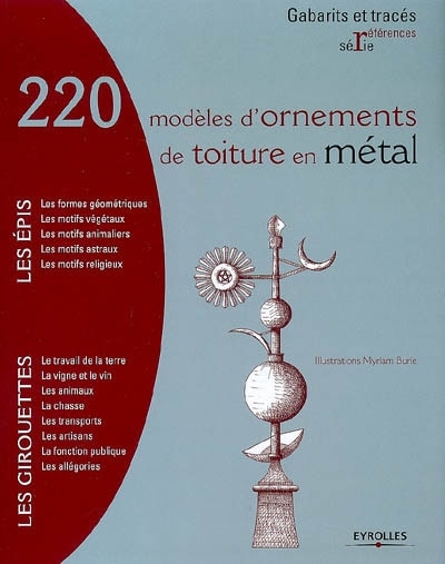Couverture_220 modèles d'ornements de toiture en métal : les épis, les girouettes
