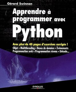 Couverture_Apprendre à programmer avec Python : cours et exercices