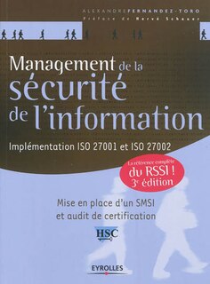 Couverture_Management de la sécurité de l'information : implémentation ISO 27001 et ISO 27002 : mise en place d'un SMSI et audit de certification