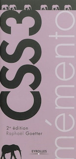 Front cover_Mémento CSS 3