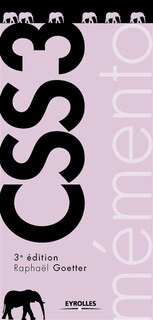 Front cover_Mémento CSS 3
