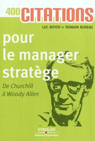 Front cover_400 citations pour le manager stratège