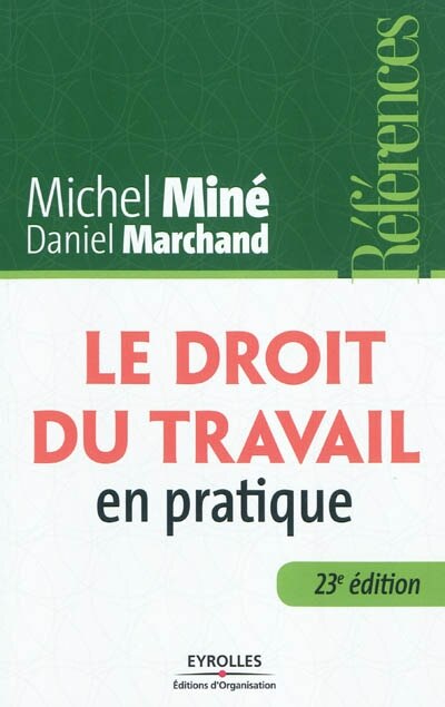 Front cover_Le droit du travail en pratique