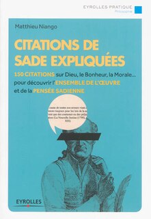 Front cover_Citations de Sade expliquées