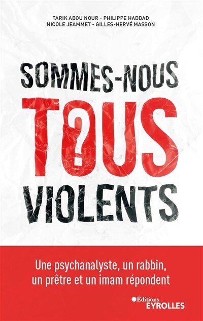 Front cover_Sommes-nous tous violents ?