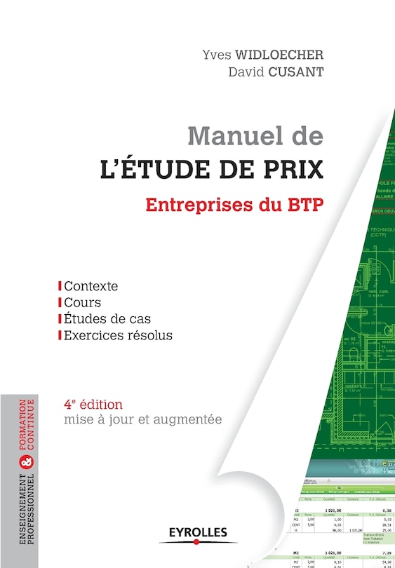 Couverture_Manuel de l'étude de prix