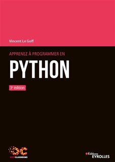 Front cover_Apprenez à programmer en Python