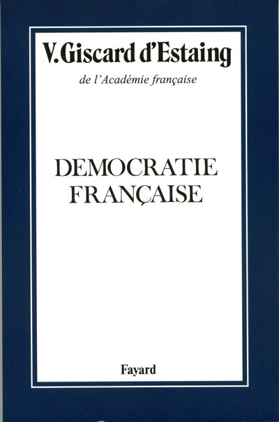 Front cover_Démocratie française