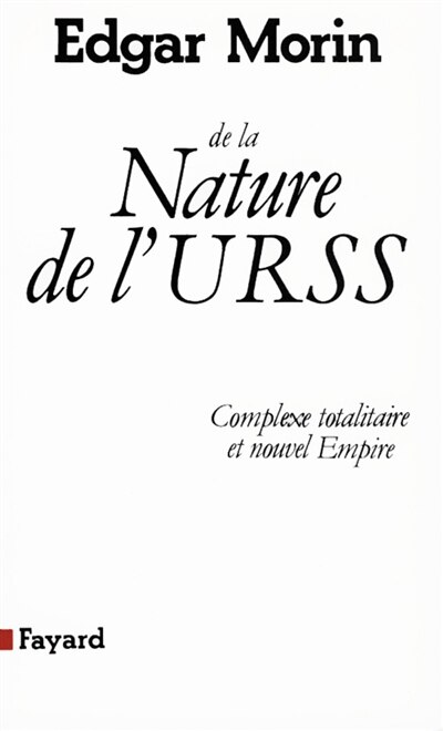 Couverture_De la nature de l'URSS