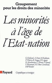 Front cover_Les Minorités à l'âge de l'Etat-nation