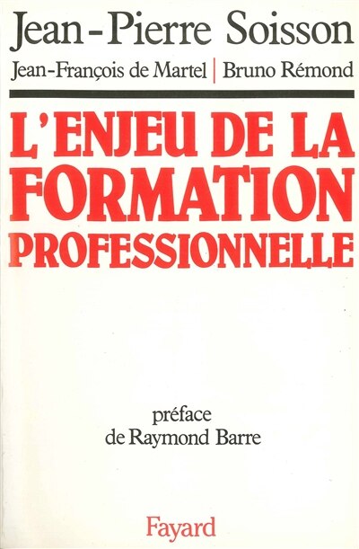 Front cover_L' Enjeu de la formation professionnelle
